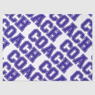 Papier Mousseline Couleurs de l'école COACH Varsity Lettres-Bleu-Bla