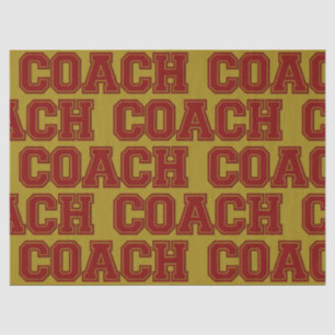 Papier Mousseline Couleurs de l'école COACH Varsity Lettres-Maroon-O