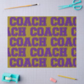 Papier Mousseline Couleurs de l'école COACH Varsity Lettres-Purple-G (Artisanat)