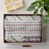 Papier Mousseline Couleurs de Noël (Cadeau)