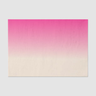 Papier Mousseline Couleurs dégradées blanc antique et rose ciel d'hi