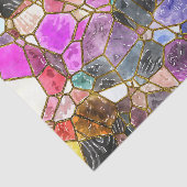 Papier Mousseline Couleurs en verre tendu Découpage (Détail)