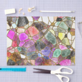 Papier Mousseline Couleurs en verre tendu Découpage (Artisanat)