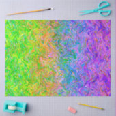 Papier Mousseline Couleurs fluides du papier de tissus (Artisanat)