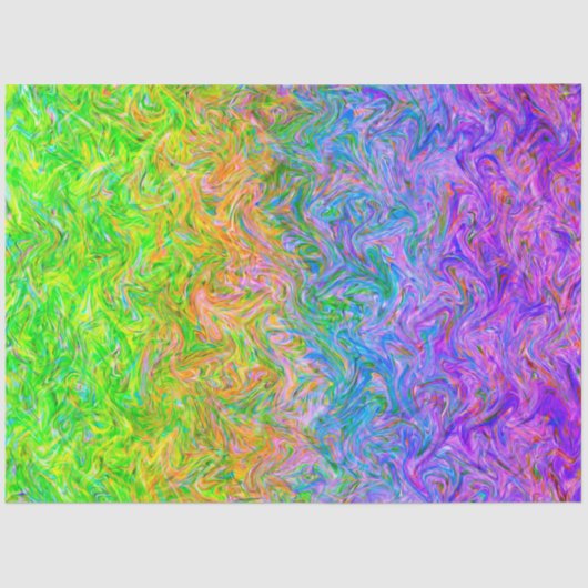 Papier Mousseline Couleurs fluides du papier de tissus (Recto)