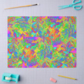 Papier Mousseline Couleurs folles (Artisanat)