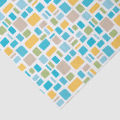 Papier Mousseline Couleurs printanières Carrés et rectangles merveil (Détail)