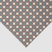 Papier Mousseline Couleurs rétro Mi-Siècle Cercles modernes (Détail)