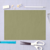Papier Mousseline Couleurs tendance - Couleur vert olive - Solide (Artisanat)