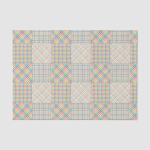 Papier Mousseline Couleurs vives Plaid Madras