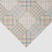 Papier Mousseline Couleurs vives Plaid Madras (Détail)