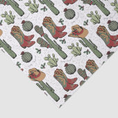 Papier Mousseline Country Cowboy Howdy Noël (Détail)