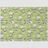 Papier Mousseline Country Cows  (Recto)