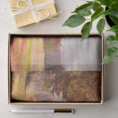 Papier Mousseline Country Red White Barne croquis Art (Cadeau)