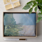 Papier Mousseline Country Rustic Grange Blue Sky Sun Rays (Cadeau)