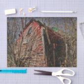 Papier Mousseline Country Rustic Red Barn Vintage Farmhouse (Artisanat)