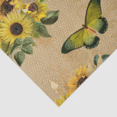 Papier Mousseline Coupage des tournesols et des papillons (Détail)