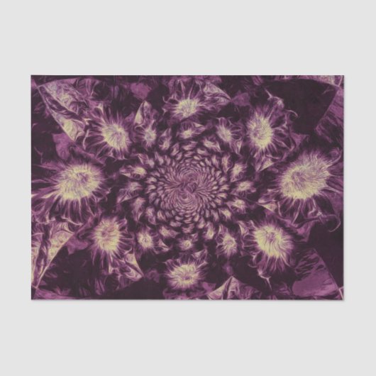 Papier Mousseline Couplage d'art Abstrait violet profond (Recto)