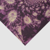 Papier Mousseline Couplage d'art Abstrait violet profond (Détail)