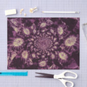 Papier Mousseline Couplage d'art Abstrait violet profond (Artisanat)