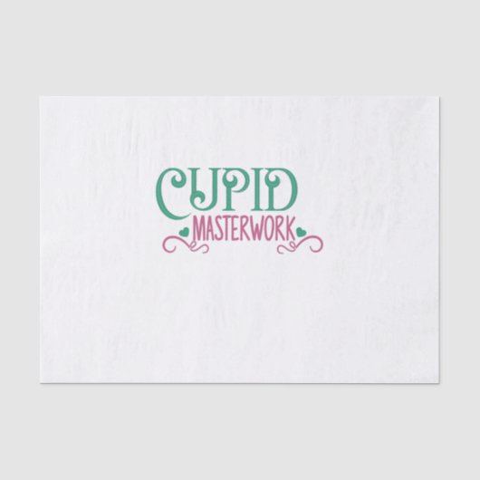 Papier Mousseline Couple Cadeau Cupide (Recto)