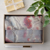 Papier Mousseline Couple cardinal mignon Rustique Forêt Découpage (Cadeau)