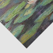 Papier Mousseline Couple de cygne romantique en Lily Pond Découpage (Détail)