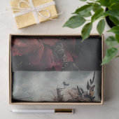 Papier Mousseline Couple gothique Découpage habillé Noir Rouge & Lun (Cadeau)