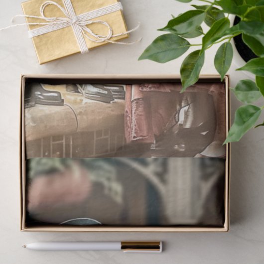 Papier Mousseline Couple Hippo victorien Découpage (Cadeau)