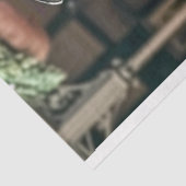 Papier Mousseline Couple Hippo victorien Découpage (Détail)