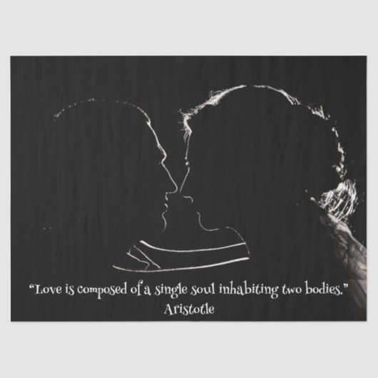 Papier Mousseline Couple in Love Tissue Paper (Recto)