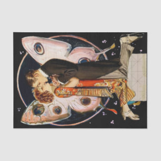 Papier Mousseline « Couple Papillon » par FX Leyendecker