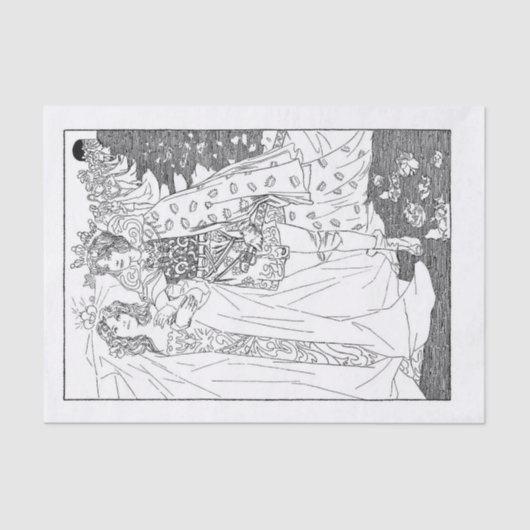 Papier Mousseline couple royal (Recto)