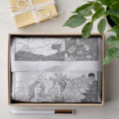 Papier Mousseline couple royal (Cadeau)