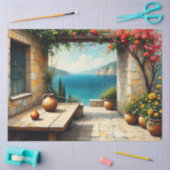 Papier Mousseline Cour intérieure méditerranéenne côtière (Artisanat)