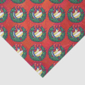 Papier Mousseline Courbe de Noël de volley-ball (Détail)