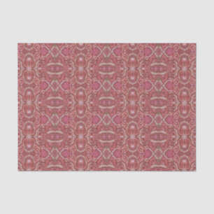 Papier Mousseline Courbes rayées Bohème Arabesque Motif Cuivre