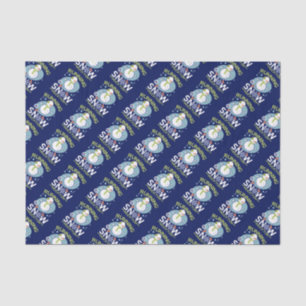 Papier Mousseline Coureur d'hiver - Courir est neige beaucoup amusan