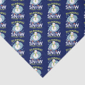 Papier Mousseline Coureur d'hiver - Courir est neige beaucoup amusan (Détail)