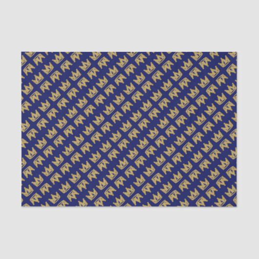 Papier Mousseline Couronne de graffiti en or (Recto)