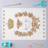 Papier Mousseline Couronne de Reine Abeille en Or Rose Découpage de (Artisanat)