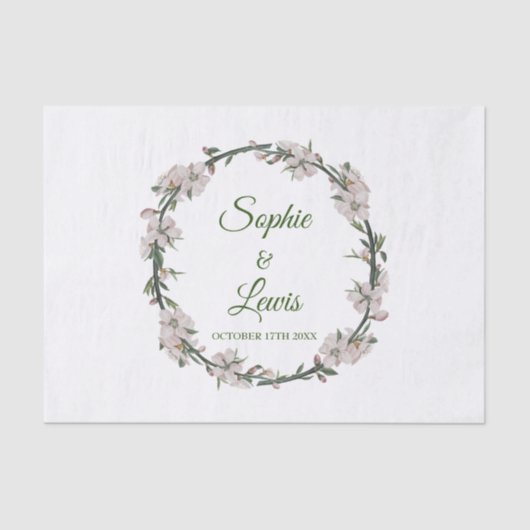 Papier Mousseline Couronne florale (Recto)