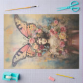 Papier Mousseline Couronne papillon (Artisanat)