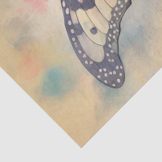 Papier Mousseline Couronne papillon (Détail)