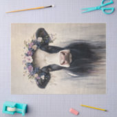 Papier Mousseline Couronne pourpre de vache laitière Découpage (Artisanat)