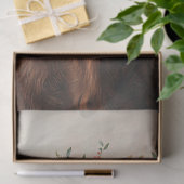 Papier Mousseline Couronne rose de vache Highland (Cadeau)