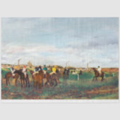 Papier Mousseline Course À Cheval, Edgar Degas (Recto)