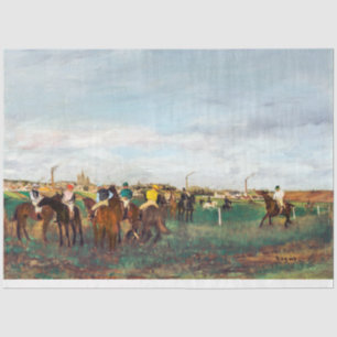 Papier Mousseline Course À Cheval, Edgar Degas
