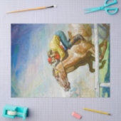 Papier Mousseline Course de chevaux par Newell Convers Wyeth (Artisanat)