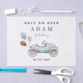 Papier Mousseline Course voiture Anniversaire Invitation, Fast un An (Artisanat)